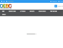 Tablet Screenshot of cuttingedgebusinesscards.com